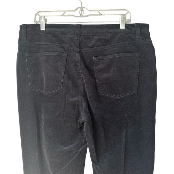 Talbots Simply Flattering Collection Black Straight Leg Pants, Corduroy, size 14 - Picture 4 of 8